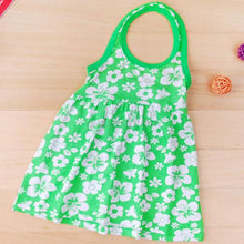 Lovely Baby Girls Backless Floral Pattern Halter Neck Beach Dress 2-7Year NW