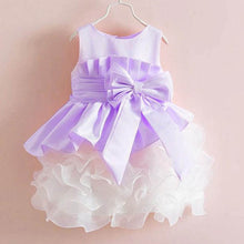 Lovely Kids Girls Bowknot Tulle Dress for Prom Party Princess Ball Gown Baby Formal Dress NW