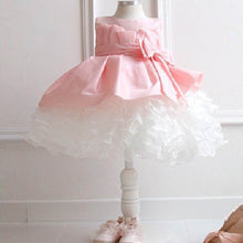 Lovely Kids Girls Bowknot Tulle Dress for Prom Party Princess Ball Gown Baby Formal Dress NW