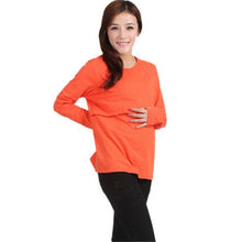 Maternity Clothes Nursing Long Sleeve O Neck T shirt Pregnant Womens Tops NW
