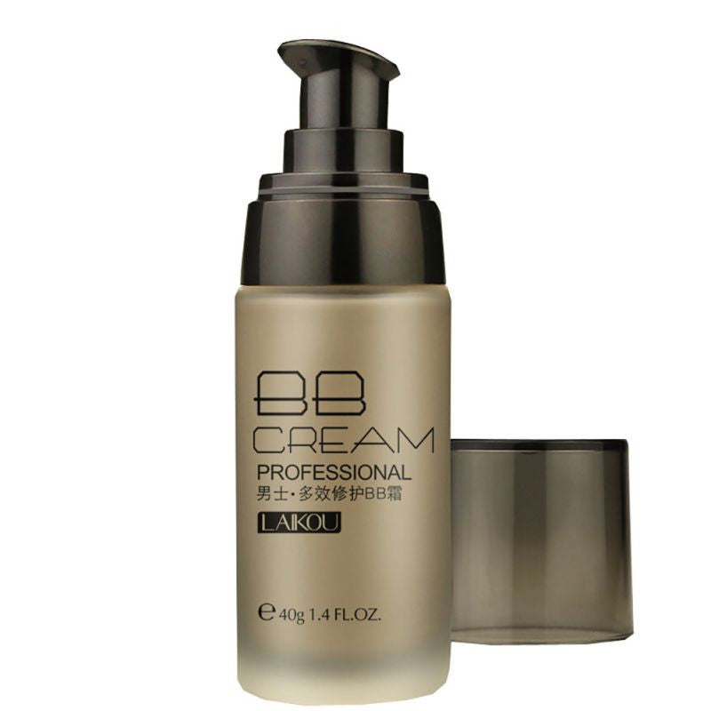 Men BB Cream Wheat Natural Color Whitening Liquid Concealer Foundation Moisturizer Pores Brighten Face Makeup Cream NW
