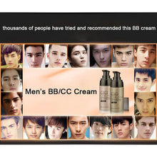 Men BB Cream Wheat Natural Color Whitening Liquid Concealer Foundation Moisturizer Pores Brighten Face Makeup Cream NW