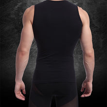 Men Muscle Fitted Body Shaper Boy Tight Stretch Vest Shirt Shapewear Casual Slimming Underwear NW