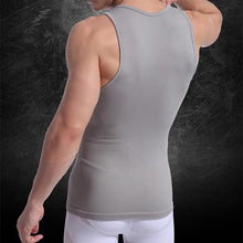Men Muscle Fitted Body Shaper Boy Tight Stretch Vest Shirt Shapewear Casual Slimming Underwear NW