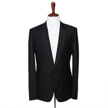 Men Slim Fit Stylish Casual One Button Suit Coat Jacket Business Blazer Black NW