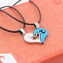 Men Women Lover Couple Necklace I Love You Heart Shape Pendant Stainless Steel NW