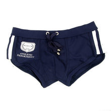 Men's Low-rise beach Trunks beachwear Nylon Rope Tie Boxers S-XL Underwear 4colors ping NW