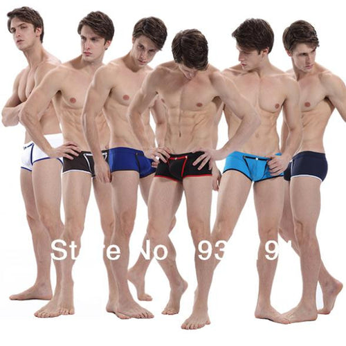Men's New Nylon Underwear Underpants Solid Color Low Rise Briefs S M L XL ping NW