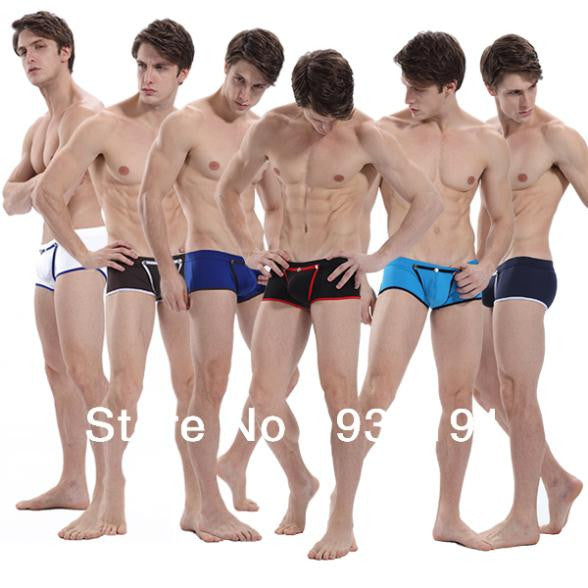Men's New Nylon Underwear Underpants Solid Color Low Rise Briefs S M L XL ping NW
