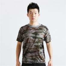 Mens Camouflage Tactical Military Soldier Short Sleeve T-Shirt Quick Dry Tee Tops Asian L-XXXL NW