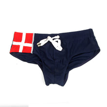 Mens Cross Pattern Printed Underwear Beach Briefs beachwear Trunks 4Colors ping NW