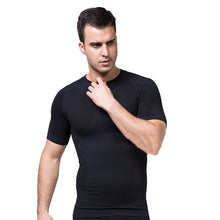 Mens Slimming Body Shaper Tummy Belly Waist Girdle CincherTee Shirt Underwear Shapewear Bodysuit New NW