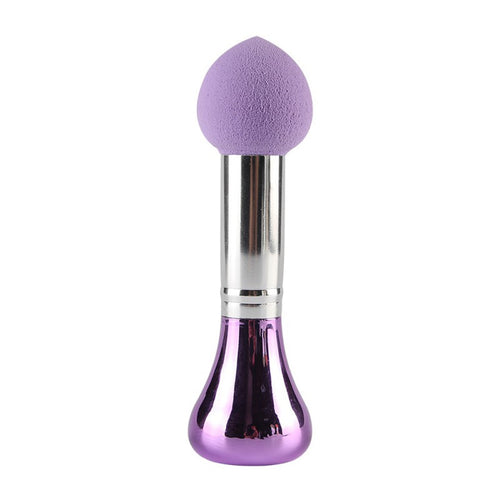 Metal Stick Beauty Makeup Sponge Blender Flawless Smooth Droplets Shaped Powder Foundation Make up Puff NW