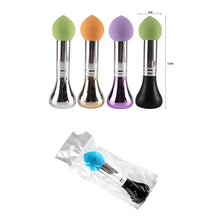 Metal Stick Beauty Makeup Sponge Blender Flawless Smooth Droplets Shaped Powder Foundation Make up Puff NW