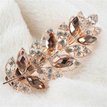 NEW Women Fashion Crystal Rhinestone Leaf Hair Barrette Clip Hairpin Hair Clip NW
