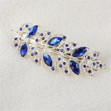 NEW Women Fashion Crystal Rhinestone Leaf Hair Barrette Clip Hairpin Hair Clip NW