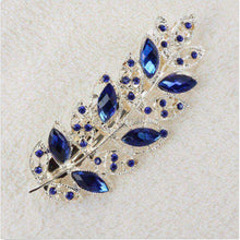 NEW Women Fashion Crystal Rhinestone Leaf Hair Barrette Clip Hairpin Hair Clip NW