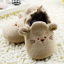 NWT Baby Knitted Mouse Crib Shoes Cartoon Elastic Baby Kids Mice Warm Shoes 0-18 Months Baby NW