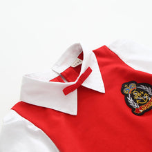 New 2-7Years Kids Lovely Girl False Two-piece Dress Children Mini Dresses Toddlers Clothes NW