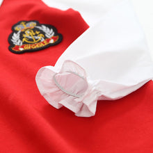 New 2-7Years Kids Lovely Girl False Two-piece Dress Children Mini Dresses Toddlers Clothes NW