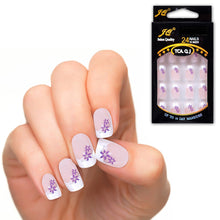 New 25 Patterns Fashion Acrylic Designer Nail tips False French Nails Full 24pcs NW