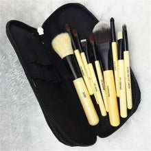 New 9pcs Professional Soft Cosmetic Makeup Brush Set Kit Zipper Pouch Bag Case NW
