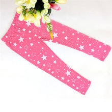 New Baby Girls Kids Skinny Toddlers Star Print Leggings Pants Trousers 2-7 Years NW