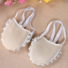 New Bling Diamond Rhinestone Peals Half Sole Sandal Lyrical Belly Dance Shoes NW