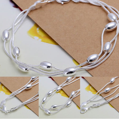 New Fashion Personalized Bracelet Jewelry Chain Link Bracelet Bangles Letter Silver Bracelet For Women NW