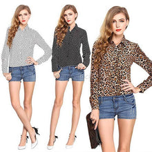 New Fashion Women Long Sleeve Vintage Sheer Tops Shirt Chiffon Blouse 9 Style NW