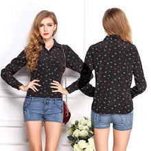 New Fashion Women Long Sleeve Vintage Sheer Tops Shirt Chiffon Blouse 9 Style NW