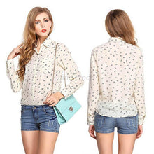 New Fashion Women Long Sleeve Vintage Sheer Tops Shirt Chiffon Blouse 9 Style NW