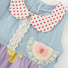 New Girl Lapel Button Down One-Piece Denim Shirt Tulle Dress Kids Tutu Dress 1-5Y NW