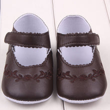 New Kid Girl Pu Leather Princess Crib Shoes Newborn Comfy Outdoor Baby Shoes 0-12M NW