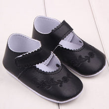 New Kid Girl Pu Leather Princess Crib Shoes Newborn Comfy Outdoor Baby Shoes 0-12M NW