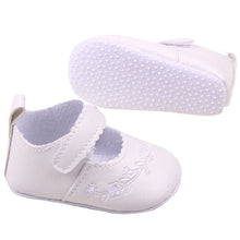 New Kid Girl Pu Leather Princess Crib Shoes Newborn Comfy Outdoor Baby Shoes 0-12M NW