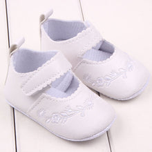 New Kid Girl Pu Leather Princess Crib Shoes Newborn Comfy Outdoor Baby Shoes 0-12M NW