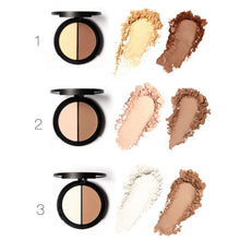 New Makeup Blush Bronzer Highlighter 2 Diff Color Concealer Bronzer Palette Comestic Make Up by Focallure NW