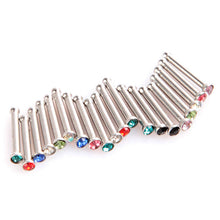 New Mixed 20 PCS Nose Ring Stud Bone Body Piercing Jewelley Stainless Steel NW