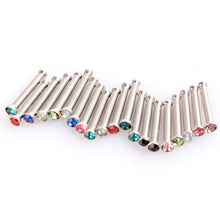 New Mixed 20 PCS Nose Ring Stud Bone Body Piercing Jewelley Stainless Steel NW
