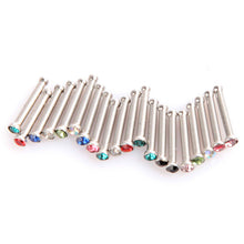 New Mixed 20 PCS Nose Ring Stud Bone Body Piercing Jewelley Stainless Steel NW