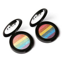 New Rainbow Highlighter Makeup Palette Cosmetic Blusher Shimmer Powder Contour Eyeshadow Face Changing Highlight NW