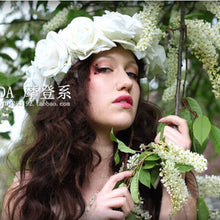 New Rose Flower Garland Hair Head Band Crown For Bride Flower Girl 6 Colors NW