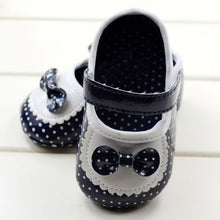 New Style Black And White Dot Bow Slip Baby Kids Toddler Shoes Soft Bottom Shoe Free ping NW