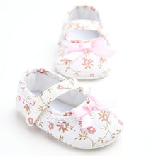 New Sweet Lovely Newborn Baby Girls Princess Mary Jane Ballet Dress First Walkers Crib Babe Floral Soft Soled Anti-Slip Shoes NW