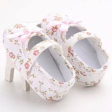 New Sweet Lovely Newborn Baby Girls Princess Mary Jane Ballet Dress First Walkers Crib Babe Floral Soft Soled Anti-Slip Shoes NW