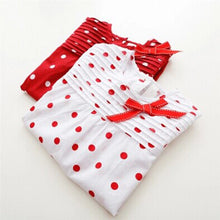 New Toddler Baby Girls Polka Dots Bowknot Long Sleeve Cotton T-shirt Dress 2-7 Year NW