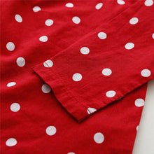 New Toddler Baby Girls Polka Dots Bowknot Long Sleeve Cotton T-shirt Dress 2-7 Year NW