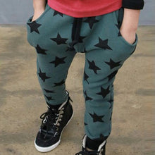 New Toddler Kids Boys Cotton Pants Star Pattern Harem Trousers Sports Pants for Boys 6M-4Y Bottoms NW