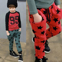 New Toddler Kids Boys Cotton Pants Star Pattern Harem Trousers Sports Pants for Boys 6M-4Y Bottoms NW